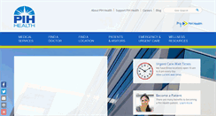 Desktop Screenshot of pihhealth.org